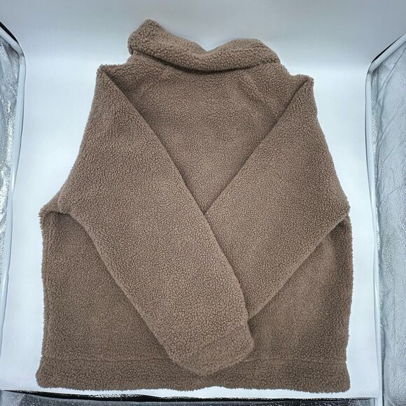 ONEILL Jacket Women's Large Brown Button Up Collared Sherpa Pockets Coat - Picture 2 of 10